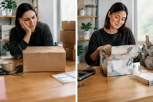 Is a custom printed shipping box worth it for orders under 100 units