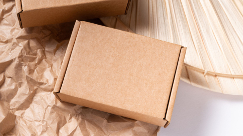 Small brown mailer box for item shipping