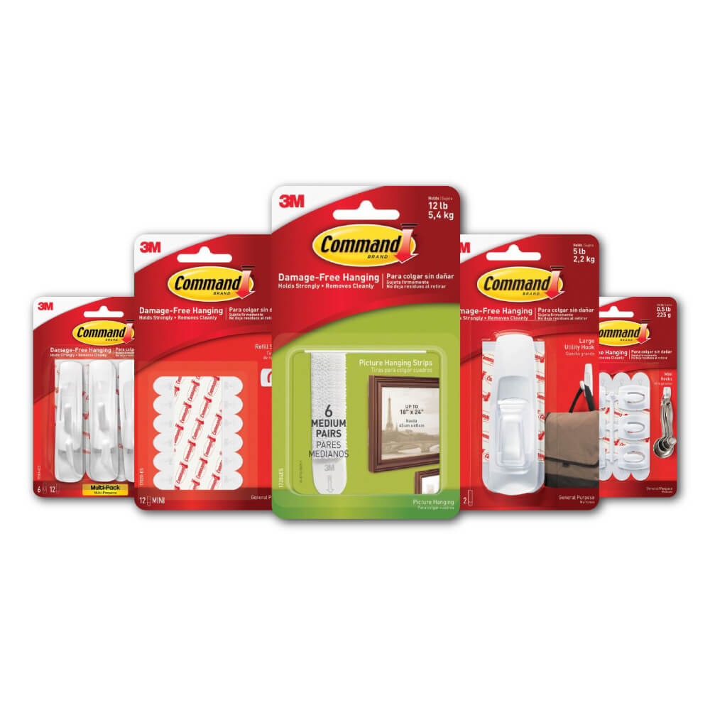 3M Command Hooks and Strips for Easy and Damage-Free Hanging | UCanPack