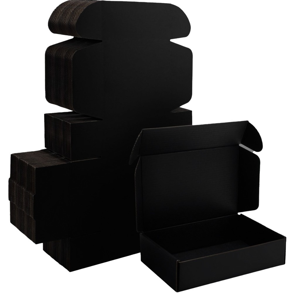a24kページ‼️ブラック3段BOX Black Mailer Box - 9x3x3