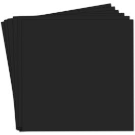 All Black Corrugated Cardboard Sheet (B flute) - 6 x 9" - 250 Sheets/Case