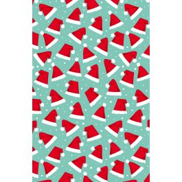 Christmas Caps Wrapping Paper, Full Ream Roll - 30" x 833'