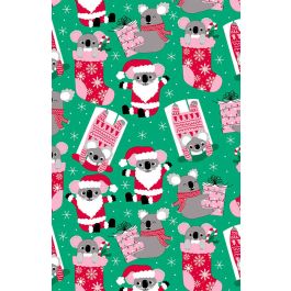 Krazy Koalas Gift Wrap, Full Ream Roll - 30" x 833'