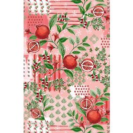 Winter Pomegranates Gift Wrap, Full Ream Roll - 30" x 833'