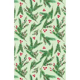 Evergreen Branches Wrapping Paper, Full Ream Roll - 30" x 833'