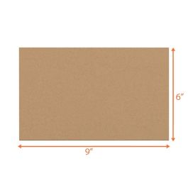 Kraft Cardboard Sheet (B Flute) - 6 x 9" - 500 Sheets/Case