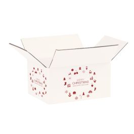 Christmas Shipping Box (White)