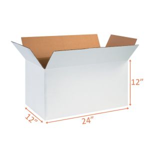 white shipping boxes