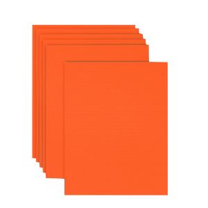 Orange Corrugated Cardboard Sheet (White Back) - 28 x 21