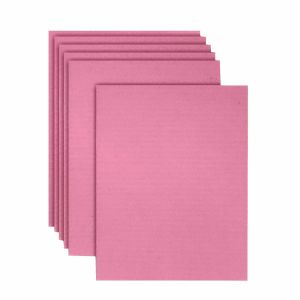 Pink Corrugated Cardboard Sheet (White Back) - 39 x 13