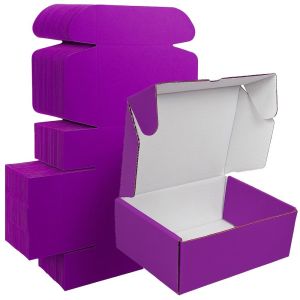 Purple Mailer Box (White Inside) 