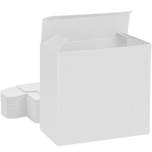 all white reverse tuck box