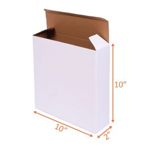 White Reverse Tuck Box - 10 x 2 x 10