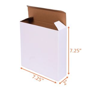 White Reverse Tuck Box - 7¼ x 2 x 7¼
