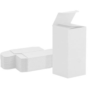 all white reverse tuck box