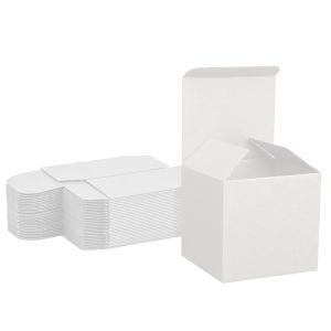 all white reverse tuck box