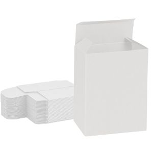 all white reverse tuck box