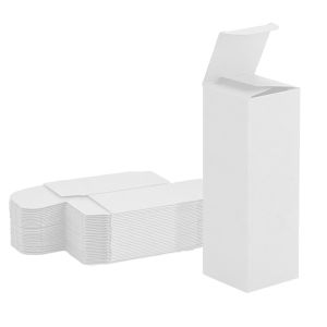 all white reverse tuck box