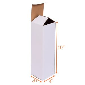 White Reverse Tuck Box - 3 x 3 x 10