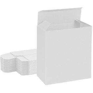 all white reverse tuck box