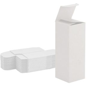 all white reverse tuck box