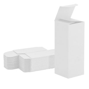 all white reverse tuck box