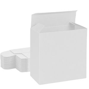 all white reverse tuck box