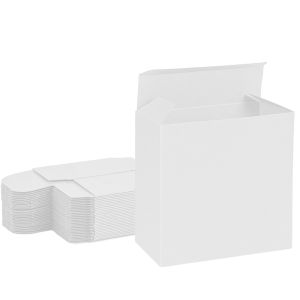 all white reverse tuck box