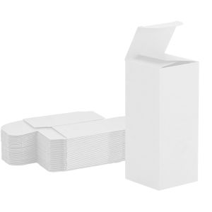 all white reverse tuck box