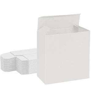 all white reverse tuck box