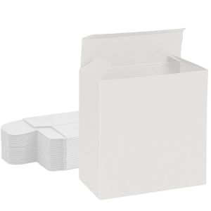 all white reverse tuck box