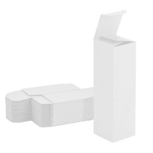 all white reverse tuck box