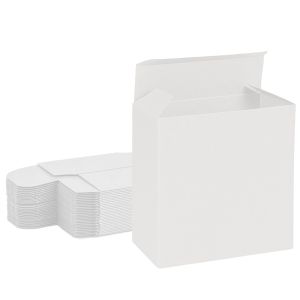 all white reverse tuck box