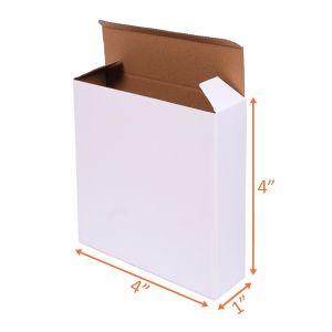 White Reverse Tuck Box - 4 x 1 x 4