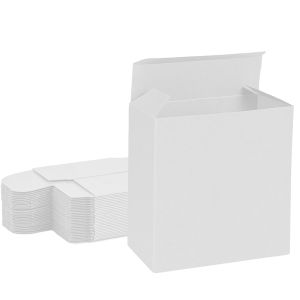 all white reverse tuck box