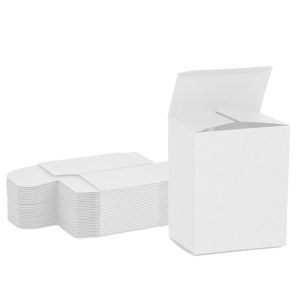 all white reverse tuck box
