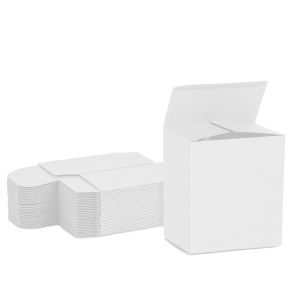 all white reverse tuck box