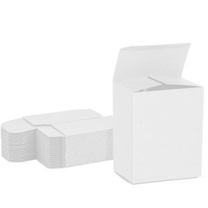 all white reverse tuck box