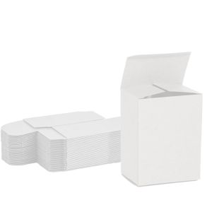 all white reverse tuck box