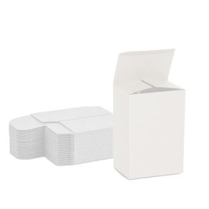 all white reverse tuck box