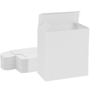all white reverse tuck box