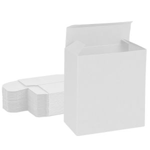 all white reverse tuck box