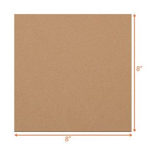 Kraft Cardboard Sheet (B Flute) - 8 x 8