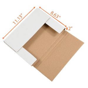 White Easy Fold Mailer (Customizable) - 11½ x 8 5/8 x 2