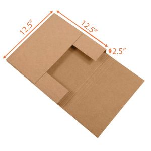 Kraft Easy Fold Mailer (Customizable) - 12½ x 12½ x 2½