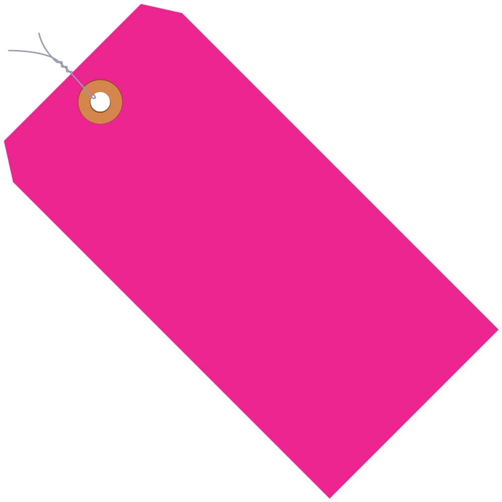 Pink Tag Mining 6 1/4 x 3 1/8