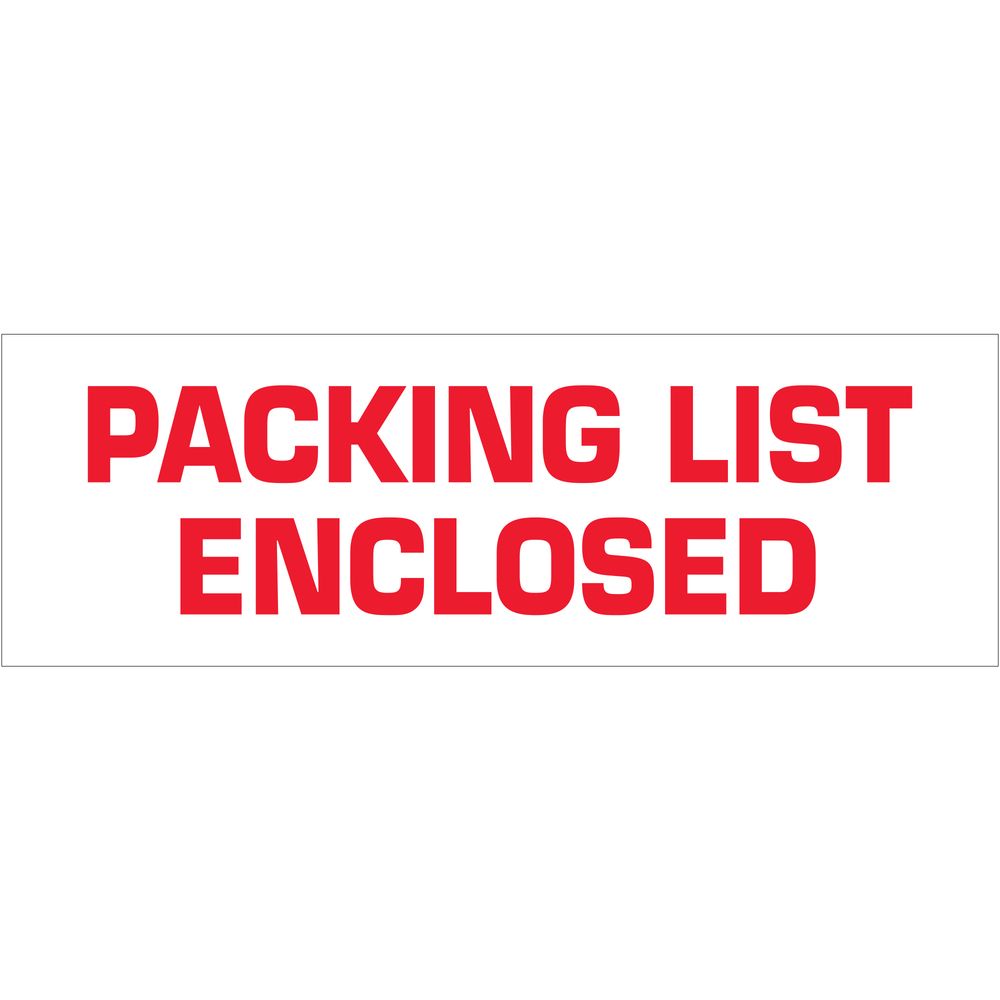3" x 110 yds. - "Packing List Enclosed" (6 Pack) Tape Logic® Messaged ...