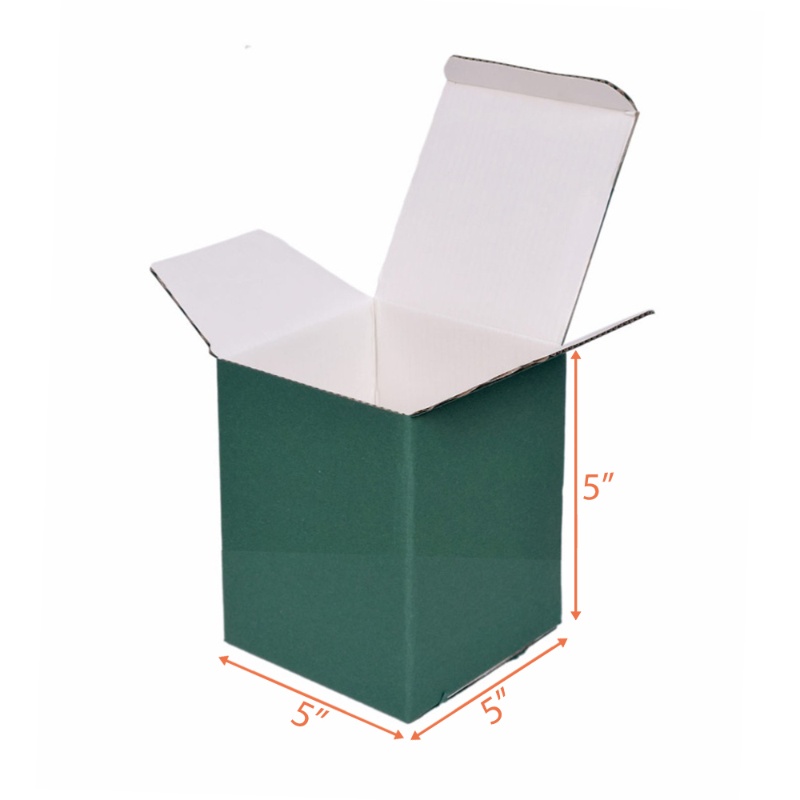 Tree 5 Box Green Product Box - 5x5x5 | Carton Box