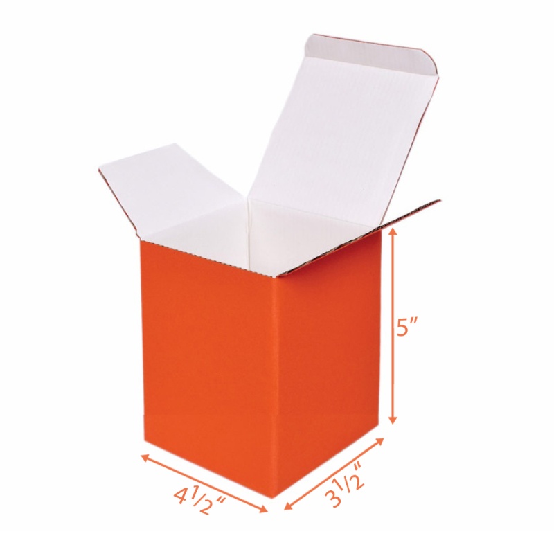 Orange Box Code Insert Orange Product Box - 4.5x3.5x5 | Corrugated Box