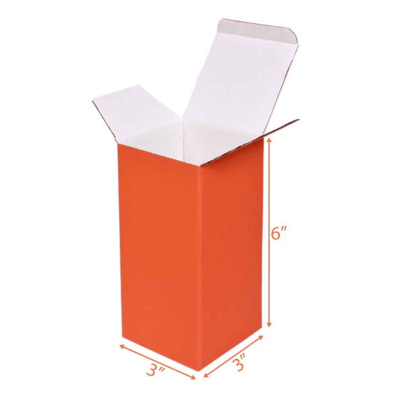 Orange Product Box - 3x3x6 | Carton Box